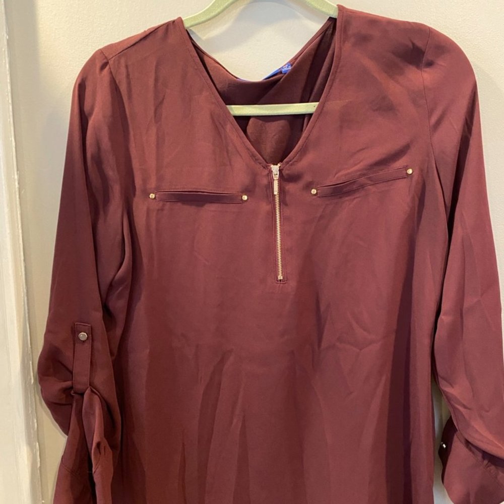 ¼ Zip Blouse